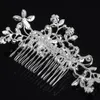 Mode Bruids Bruiloft Tiara Prachtige Strass Fijne Kam Bruidssieraden Accessoires Kristal Parel Haar Borstel 274j