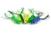 500pcs soft plastic fishing lures frog lure with treble hooks top water 5.5CM 8G artificial fishing tackle