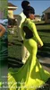 2019 Lime Green High Neck Abendkleid Meerjungfrau mit langen Ärmeln rückenfrei Kleid für besondere Anlässe Abendgesellschaft Kleid Plus Size Vestidos de Festa