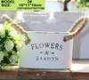 5PCS-PACK Multi Style Large Garden metal pot planters decorative metal flower pot Home & Garden buckets for vintage plant decoration