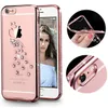 Luxe Bling Soft TPU Case pour Apple iPhone 5S SE Gold Silicon Back Cover Celular pour iPhone 5 Swan Peacock Pattern Case pour 5SE