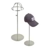 Metal Hat Holder Stand Silvery Hat Display Rack rostfritt stål Cap Display Rack Desktop