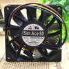 SANYO 12 V 0.47A 8 CM 9GV0812P4J04 80 * 80 * 25 4 fio bola grande volume de ar chassis fan