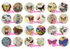 New Arrival 18mm Cabochon Glass Stone Buttons Cabochon Insect Butterfly Snaps for 18mm Snap Jewelry Bracelet Necklace Ring Earrings