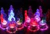 Statua di Buddha/buddista tantrico/monastero di Kumbum/piccola figura di cristallo smaltato colorato di Buddha sakyamuni, alta 12 cm con base a LED