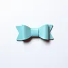 Hotsale Pu Leather Bows Mini Live Hair Clip Small Bowknot Faux Shinning Hairpins Wholesale Girls Clips Newborn Baby Clips