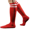 Hurtownie-2016 Nowe Hot Men Sport Piłka nożna Piłka nożna Długie skarpetki Paski Skarpetki High Sock Baseball Hockey Freeshippingwholesale