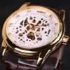 2024 New Top Luxury WINNER Brand Men Watch Automatic Self-Wind Skeleton Watch Black Gold Diamond Dial Men Business Wristwatches