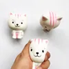 DHL Squishy Toy plage dent renard Slow Rising squishies 10cm 11cm 12cm 15cm Soft Squeeze Cute Cell Phone Strap cadeau Stress enfants jouets