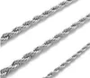 925 Sterling Silver Necklace Chains 2MM 16-30 inch Pretty Cute Fashion Charm Rope Chain Necklace Jewelry Factory Wholesale