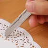 Aço inoxidável Corte de papel utilitário faca desligue a faca retrátil da lâmina da lâmina da ferramenta Escola do escritório da escola artigos de papelaria