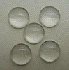 100 stks koepelde ronde transparante heldere glazen cabochons cameo-instellingen glazen dekking 12mm