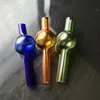 Glass Pipes Smoking blown hookah Manufacture Hand-blown bongs Colored glass suction nozzle