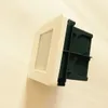 2W ljus sensor LED trappa ljus rörelse mänsklig kropp induktion radar sensor försänkta steg stege vägglampa ljus 100-240V med 86 monteringsbox