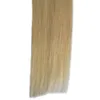 Blonder ombre Tape in hair extensions human 100g 40pcs T1B/ 613 blonde virgin hair two tone rey ombre human hair tape extensions grey