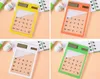 Digit Touch Screen Ultra slim Transparent Solar Calculator Stationery Clear Scientific Calculator Student School Office free shipping