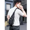 Creative Men Borst Pack Mannen Single-Shoulder Bags Cross Body Back Pack met ingebouwde USB Outdoor Borst Tas Out297