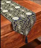 Happy Fancy Chinese Silk Fabric Table Runner Christmas Rectangle Damask Table Cloth Decorative Dining Table Mat 200x33cm