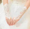 Bridal Gloves Fingerless Ivory Lace Glove Bridal Accessories Beaded Wedding Gloves White Lace bride gloves fashion wedding accesso279T