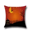 Halloween Pumpkin Witch Cushion Cover Cartoon Halloween Style Pillow Cover Home Decorative Cushion Cases Festival Gift YLCM