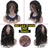 Cheveux vierges indien vague de corps 360 dentelle frontale non transformés fermeture frontale beauté extensions de cheveux vague de corps frontaux naturels70273346445138