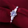 10 Stuks Diffrent Style Dames Sterling Verzilverd Ringen DMMSR9, Mode Gemstone 925 Silver Plate Ring Factory Direct Sale