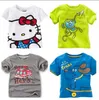 MG9 2016 nieuwe collectie jongens meisjes kinderen 100% katoen korte mouw cartoon dieren print t-shirt jongens meisje causale zomer t-shirt multi stijlen gratis