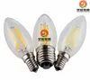 Dimmable E14 E12 E27 Lampa LED Lampa LED 220V 110V 2W 4W 6W LED Edison Glass Glass Dimming świecy lampy świąteczne światła świąteczne