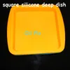 factory price 8*8inch Deep Dish square Pan 8.5" friendly Non Stick Silicone Containers Concentrate Oil BHO silicone tray