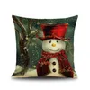 DHL Gratis Julklapp Pillowcases Lovely Pup Snowman Reindeer Fox Owl Pillow Case Juldekoration YC2427J 20
