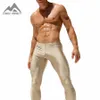 Homens Sexy Calças apertadas Moda Casual Slim Calça Sweatpants Elastic Ativo CrossFit Pro Treino Calças Para Homens 2AE115