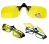 20pcs/lot Wholesale-New Polarized Day Night Vision Clip-on Flip-up Lens Driving Glasses Sunglasses