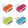 UE EUA Plug 3 Portas Adaptador de Carregador de Parede USB Móvel Dispositivo de Telefone Inteligente 5 V 3.1A adaptador de energia de Carregamento Rápido para o iPhone iPad Xiaomi