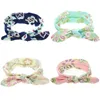 Ear Fashion Headbands Kids Girls Turban Knotted Floral Hairbands Newborn Elastic Cotton Headband Headwear Hair Accessories K20424