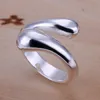 pläterad sterling silverring 10 stycken mycket blandad stil emr1, helt nya burst modeller mode 925 silver tallrik ring