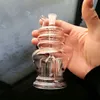 Pot à quatre griffes en spirale de couleur, vente en gros, tuyau en verre, brûleur à mazout, Tube en verre, conduite d'eau, plate-forme pétrolière, fumée, livraison gratuite