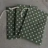 أكياس هدايا Green Dot Linen 8x10cm 9x12cm 10x15cm 13x17cm Pack من 100 Makeup Jewelry Packaging Pouch222L