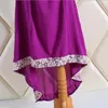 Этнический стиль Турецкая женская одежда Мусульманское платье абая Исламская одежда для женщин Джилбаб Халат Мусульманские платья Свадебные платья Longos Giyim Фиолетовый