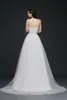 Sweet Strapless Garden Dresses Lace Top Soft Tulle Beach Summer Cheap Wedding Gowns Robe Cps762 329 329