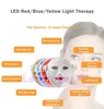 3D Vibration 3 couleurs PDT LED pon masque facial luminothérapie beauté masseur facial masque pour soins de la peau élimination des rides8897311