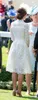 Charming White Lace Short Prom Dresses With Long Sleeves High Neck Evening Gowns A-Line Knee Length Kate Middleton Formal Dress