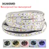 50m 3528 SMD 5M 600 LED 방수 유연한 LED 스트립 빛 12V 따뜻한 멋진 화이트 레드 그린 블루 크리스마스 조명