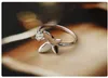 Nya 925 Sterling Silver Jewerly ringer Dolphins Dragonfly Wings of the Angel Love Fox Butterfly Opening Justerbar ring för kvinnor