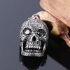 High Quality Skull Pendant Mens Stainless Steel Large Sugar Skull Pendant Necklace for Man stainless steel charm271Y2562374