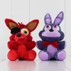Spel fem nätter på Freddy039s Plush Fnaf Bonnie Foxy Freddy Pendants Plush Toy Stuffed Soft Dolls 1318cm 2448521