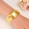 29mm 65MM braccialetti larghi da donna 9k giallo oro massiccio riempito Dubai gioielli stella braccialetto braccialetti aperti regalo nuziale/mamma presente
