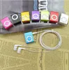 10pcs/lot MINI Clip No Screen Sport MP3 Player With Micro TF/SD Card Slot + Cable/USB+High Quality Earphone Music players