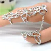 Çoklu Parmak Yığın Knuckle Band Kristal Seti Bayan Moda Takı çaldırır