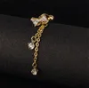 5 Colors Healthy New Style Sexy Summer body jewelry clear bowknot 18K gold navel rings bar belly piercing for sexy lady