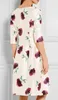 Moda Drukuj Kobiety A-Line Sukienka z krótkim rękawem Dresses 030410